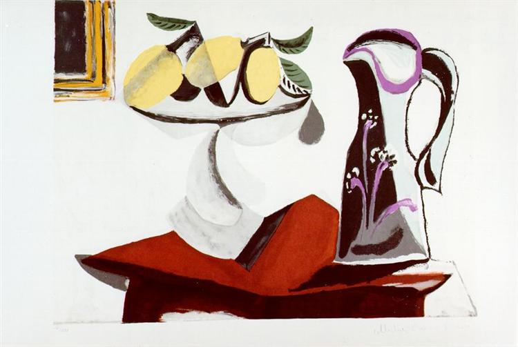 Pablo Picasso Oil Painting Still Life With Lemon And Jug
